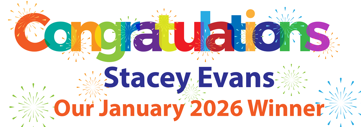 Congratulations Stacey Evans our January 2026 Gift Card Winner